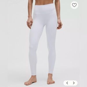 Lululemon Align High Rise White Leggings